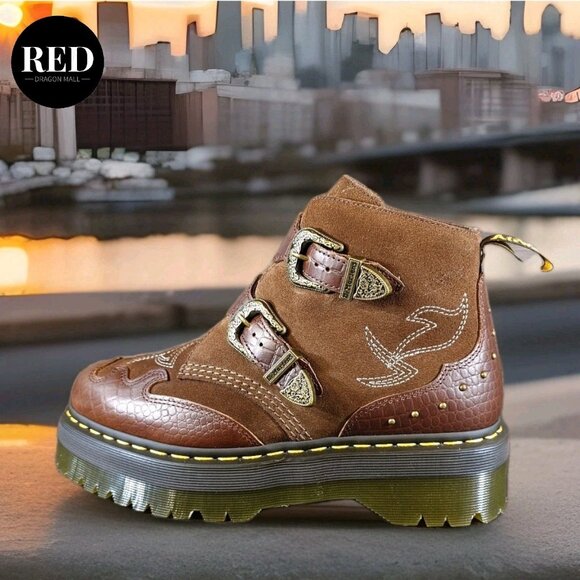 Dr. Martens Devon GA Gothic Americana Western Platform Boots - Women's Size 11 - Picture 9 of 14